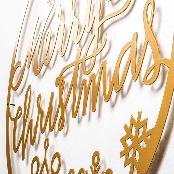 Wallity XMASGOLD - 030 Escultura de Pared Metálica Dorada con LED